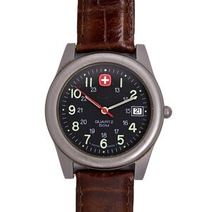 Swiss Army Wenger Vintage 1990's Men's Black Strap Marlboro Unlimited